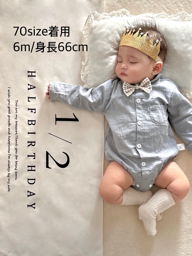 即納 蝶ネクタイつきロンパース