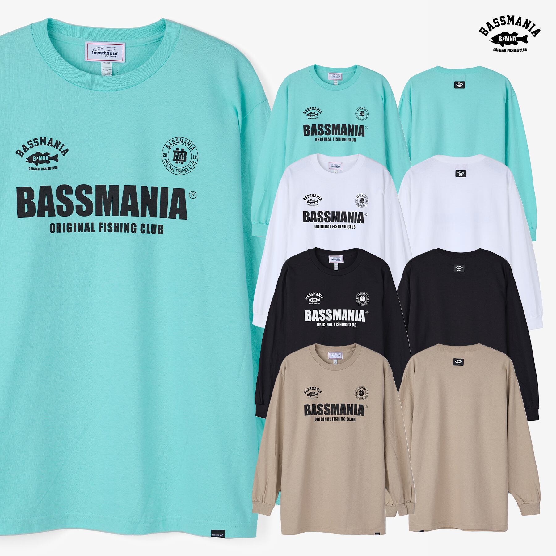 BASSMANIA GAME logo LS Tee［WHT］ | bassmania.jp