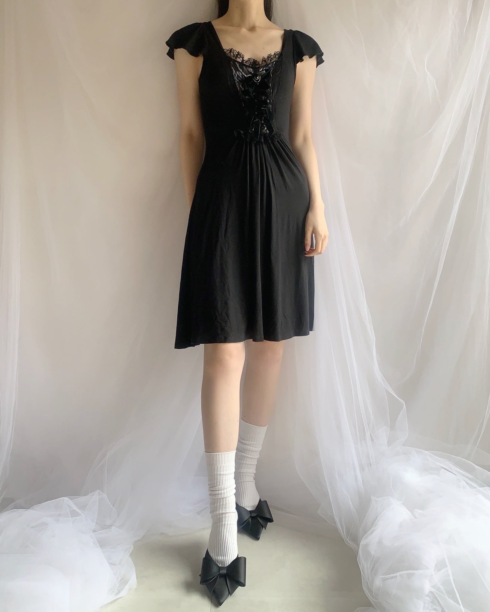 MORGAN ribbon lace design one-piece | marianas vintage & used clothing