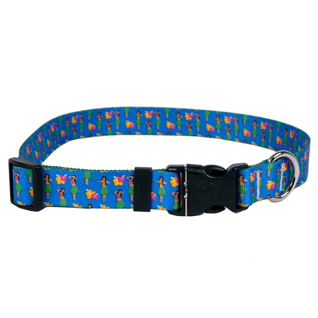 Hula Girl　首輪＋リードセット Ｍサイズ - Yellow Dog Design