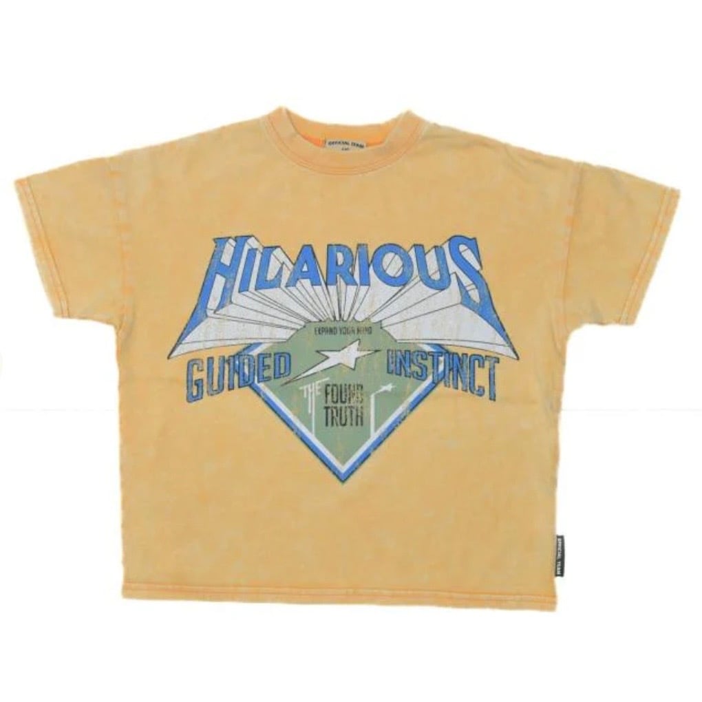 Official Team Hilarious T-Shirt【130cm】Mustard