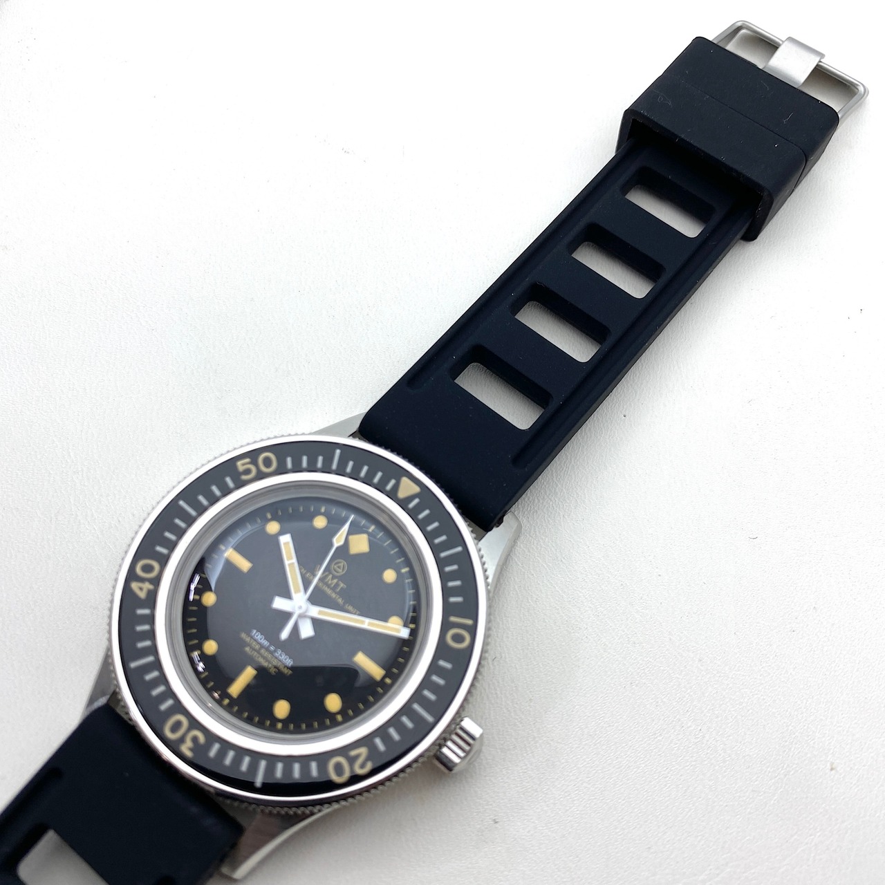 スキューバ・ラバーストラップ ブラック 20mm 腕時計ベルト
