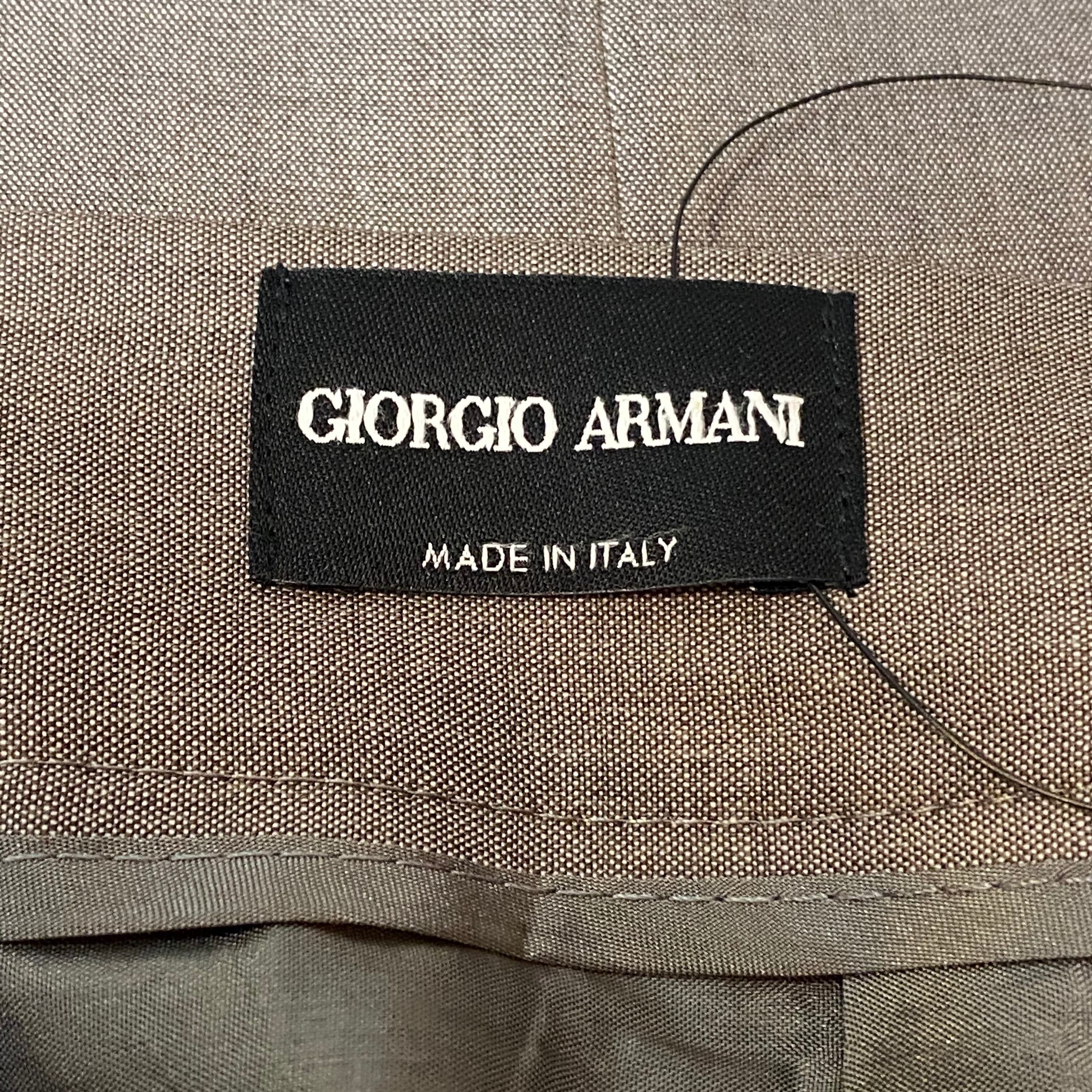 GIORGIO ARMANI no tucked easy slacks | NOIR ONLINE