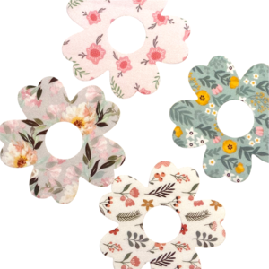 【即納】 fdexcomG7 Libre3対応　防水・通気性　flower patch 4枚［センサー部分接着なし　センサー用固定パッチ　］4枚