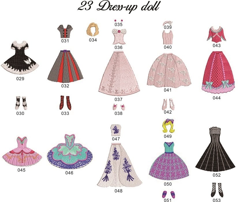 Dress up doll ミシン刺繍データCD+アンちゃん人形1人 | Atelier Chimiko Dress up doll ミシン刺繍データCD+アンちゃん人形1人 | Atelier Chimiko