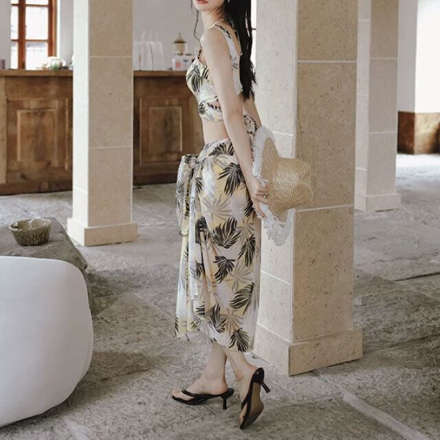 セパレート水着 花柄 ロングスカート 3点セット | y-boueki セパレート水着 花柄 ロングスカート 3点セット | y-boueki