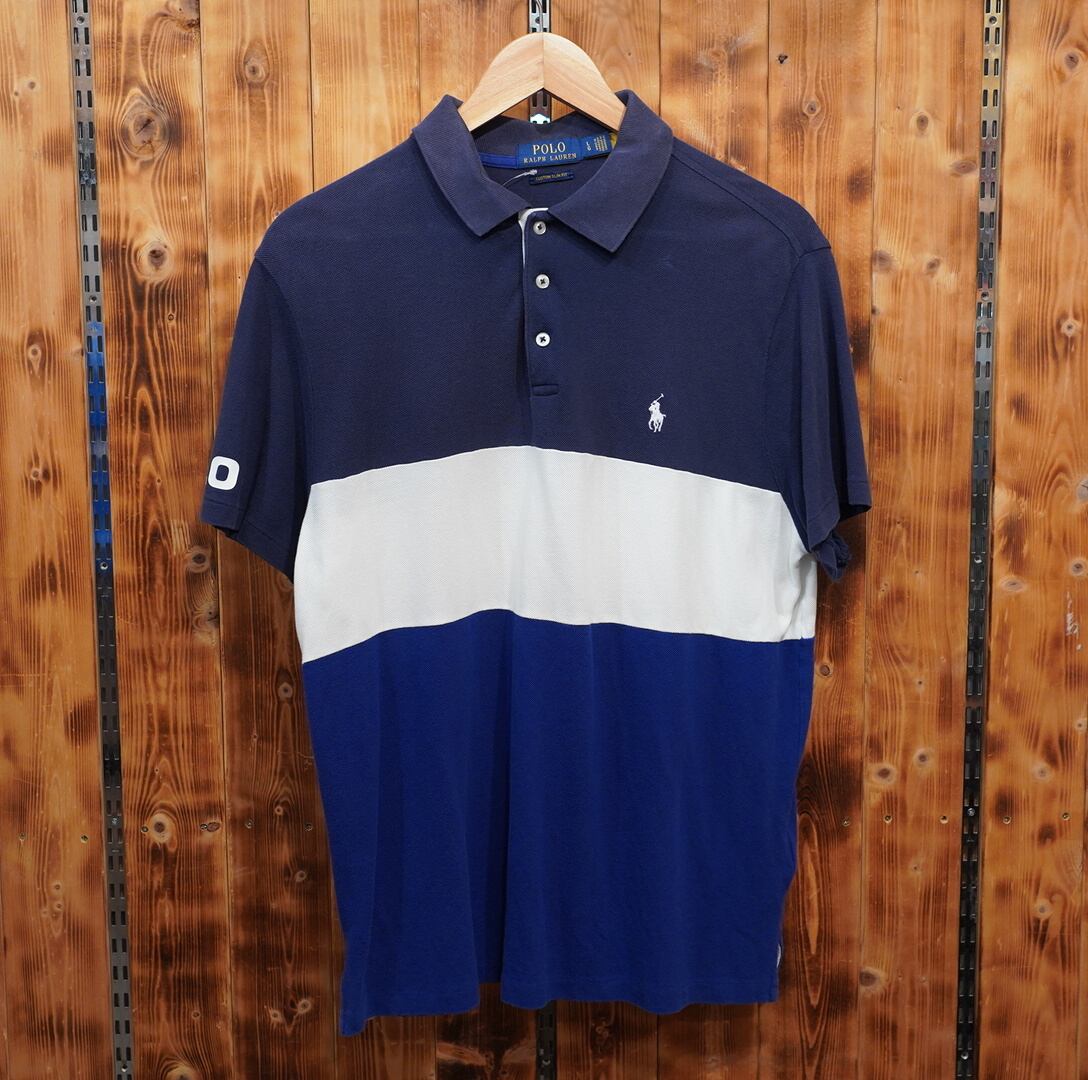 ralphlauren custom slim fit ポロシャツ L/ラルフローレン