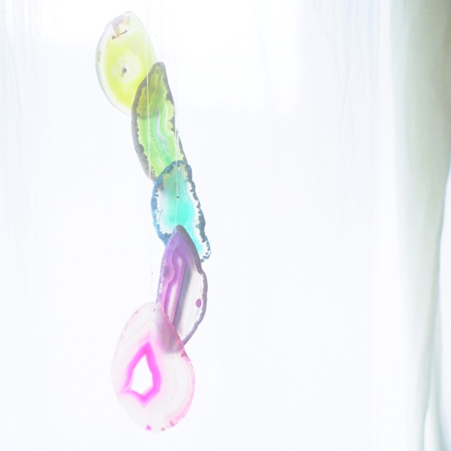Aurora 02 - アゲートヒーリングチャイム / Agate Sun Catcher Wind Chime 1086