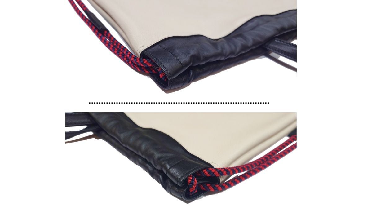 ★グッチ　ロゴ　ドローストリング　ナップサック　リュック　ブラック　超美品★ GUCCI ロゴ ドローストリング ナップサック リュック ブラック (GUCCI