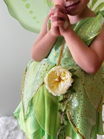 クーポンで3,780円→2,249円【即納】110/120size訳あり品ティンカーベル風ドレス　羽付き［ピーターパン ティンカーベル］