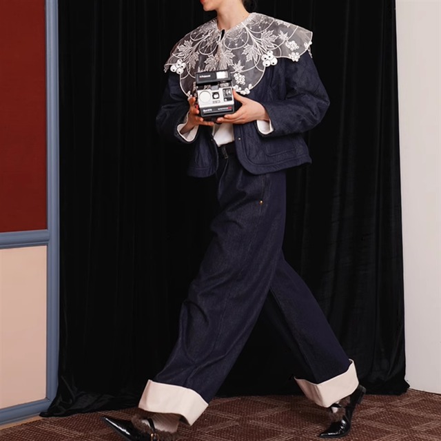 キルティングデニムジャケット　10960