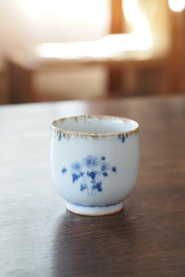 しのぎく丸湯呑　村山朋子
