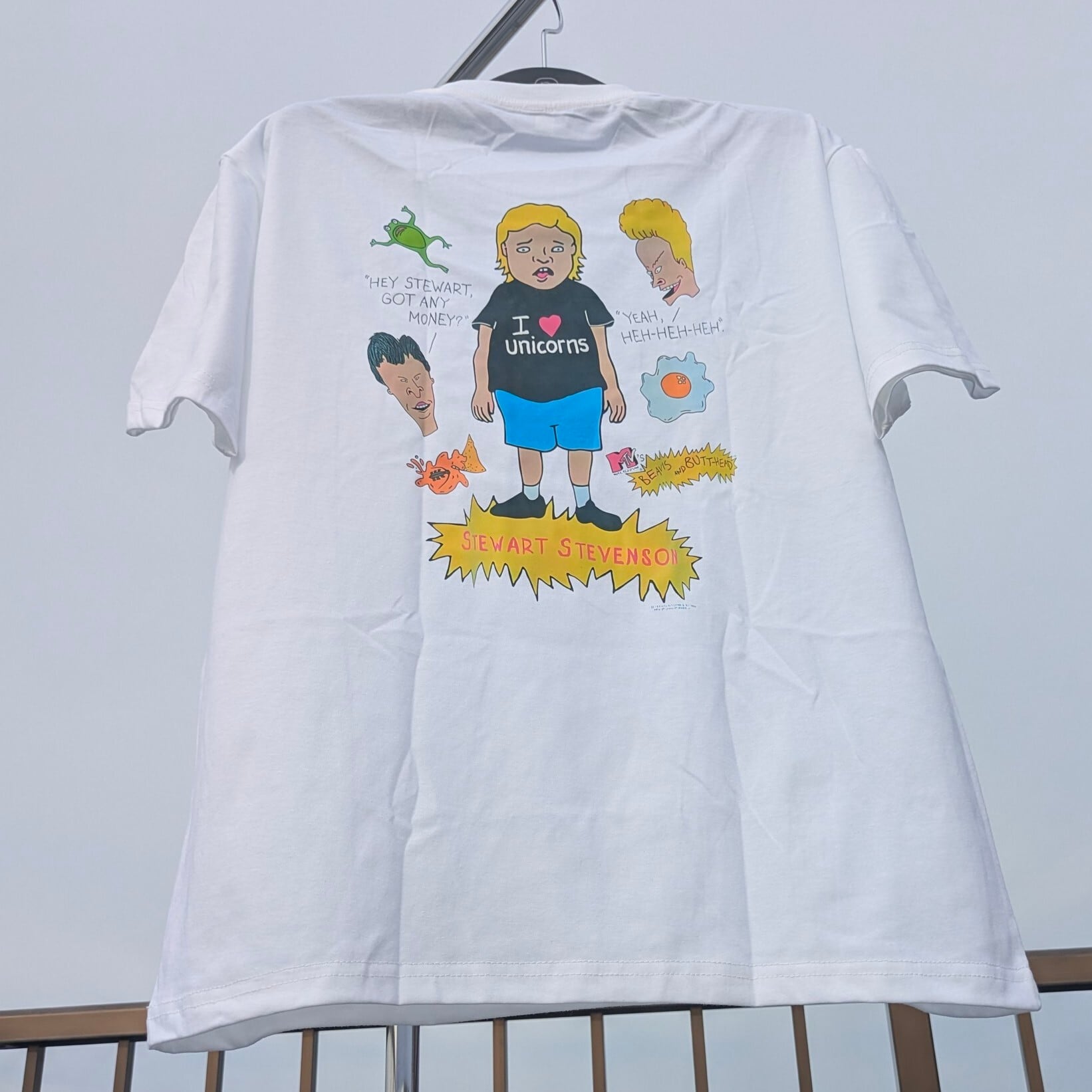 【 Beavis and Butt-Head（ビーバスアンドバットヘッド）】『Stewart Stevenson / スチュワート・スティーヴンソン 』 Tシャツ / MTV 〚アメリカン雑貨 アメトイ〛