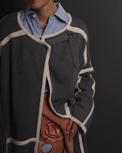 Chloe / Pipping Knit Gown