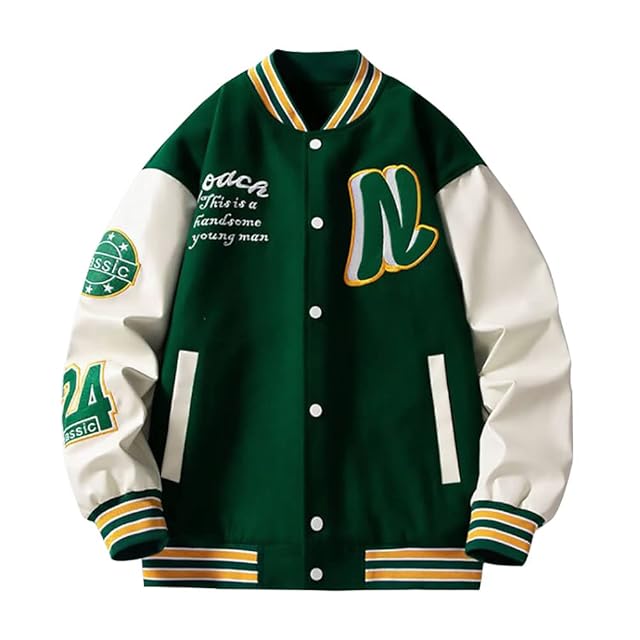 MACBETH】 マクベス 袖レザースタジャン ジャケット ワッペン刺繍 | Pay ID