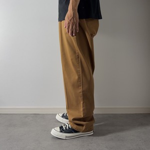 90s 初期型 USA製 Polo by Ralph Lauren POLO CHINO "No pleats" Tobacco Brown [W36L31相当] 古着