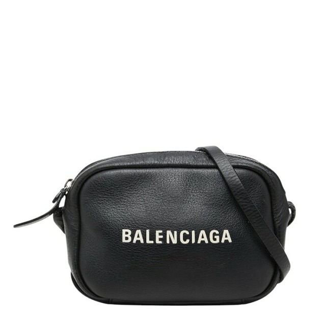 バレンシアガ エブリデイ カメラバッグ XS 斜め掛け ショルダーバッグ 489809 ブラック レザー レディース BALENCIAGA 【中古】