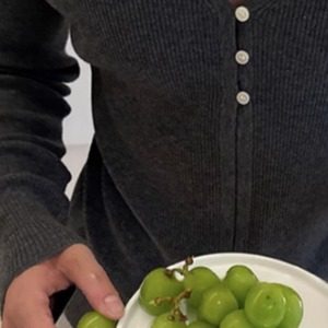 DeepVネック薄手ニット　0866