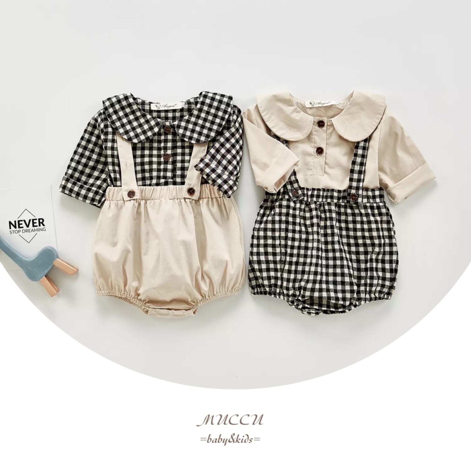 送料無料！【予約販売】可愛いセットアップ♡ シャツ + かぼちゃパンツ 
