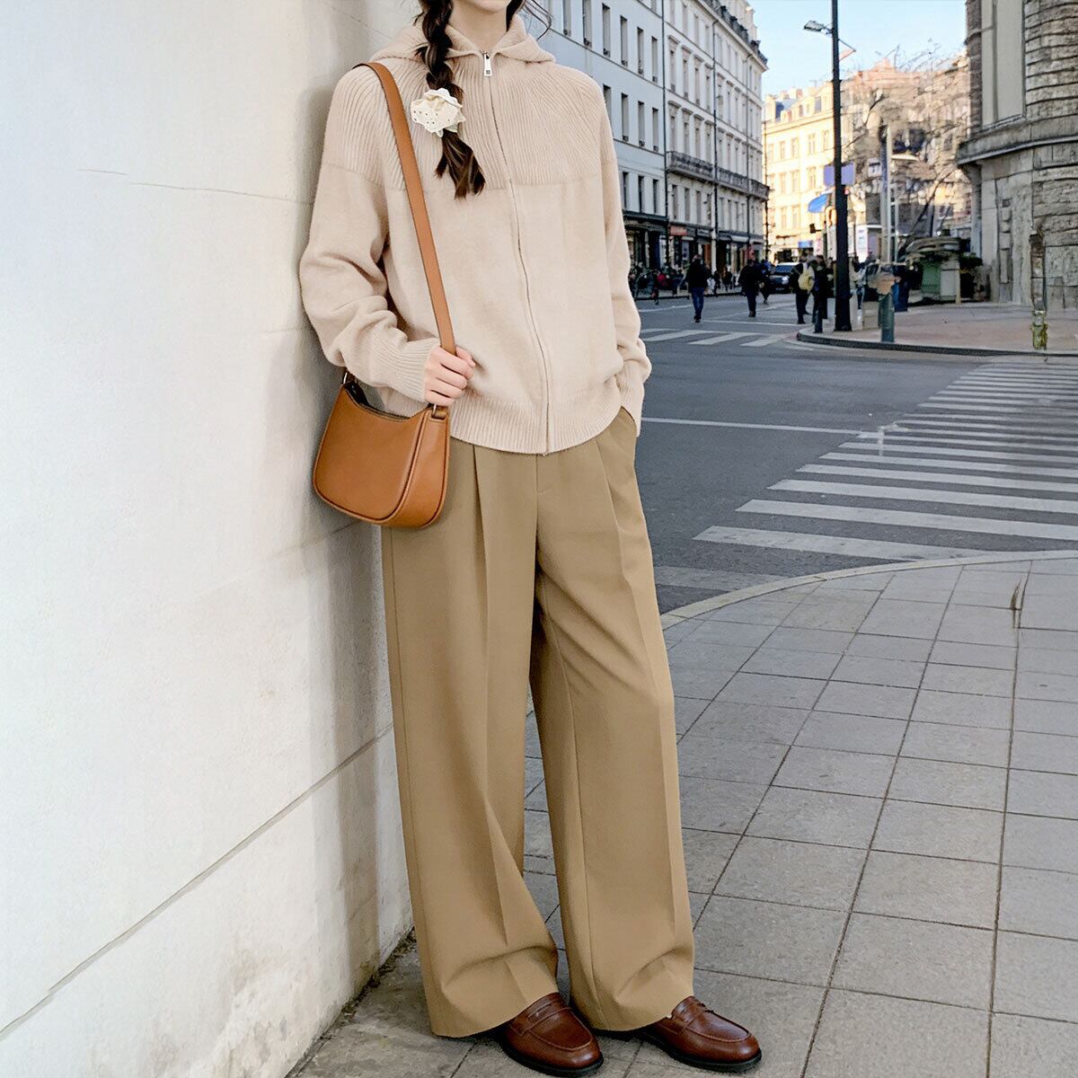 ニット カーディガン 長袖 アウター レディース 春秋冬 羽織り 大人 きれいめ シンプル おしゃれ ゆったり リラックス フード付き ニットアウター 通勤 通学 大人可愛い 大人女子