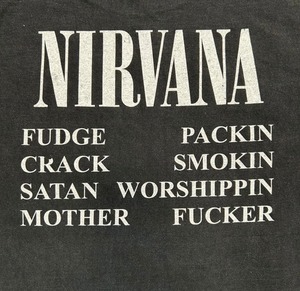 12975 NIRVANA ニルヴァーナ ロックTシャツ バンドT 両面 XL