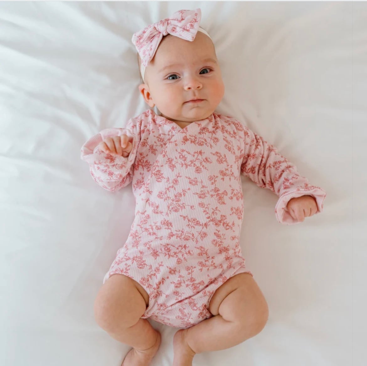 MAMACOCO ボディスーツ Bittypinkblooms