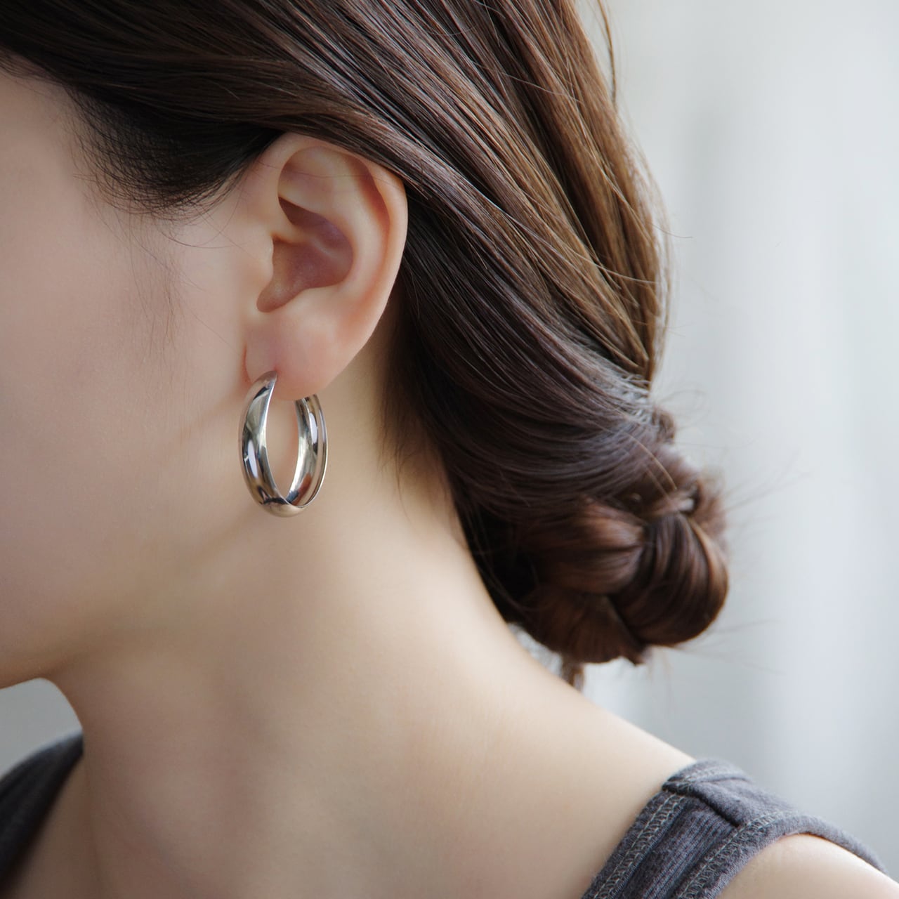 プラチナ 直径30mm フープピアス【MPT0041P1】 | MONICE/モニス