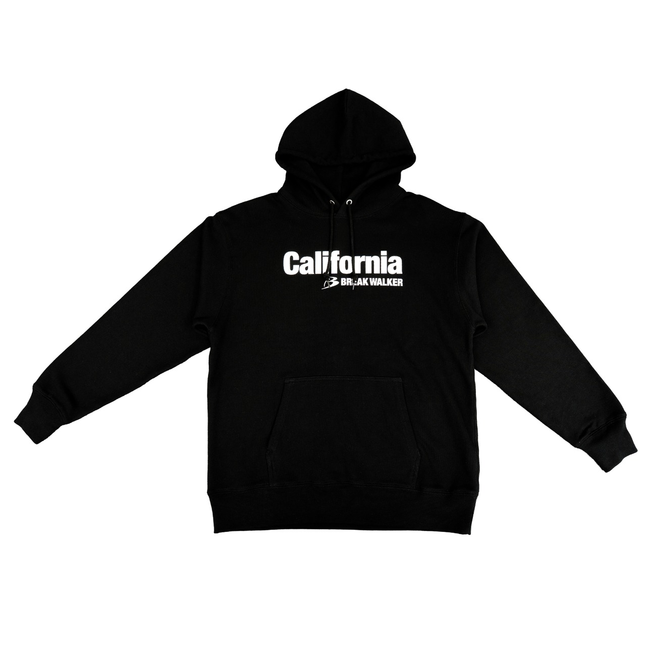 California by BREAK WALKER　LOGO　HOODIE / BLACK