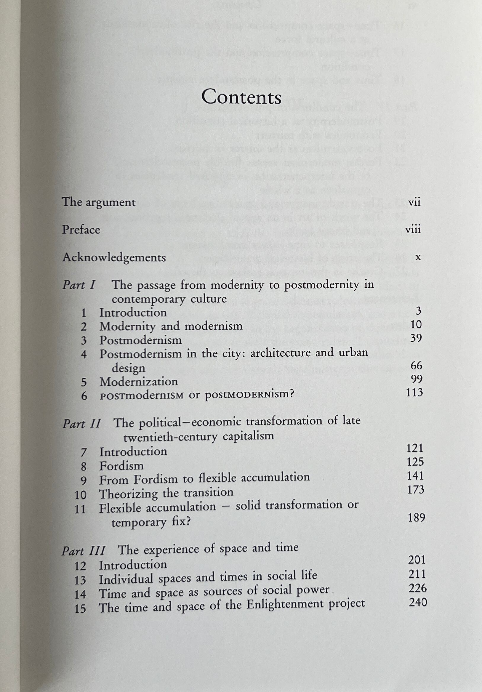The Condition of Postmodernity: An Enquiry into the Origins of Cultural Change ポストモダニティの条件 / David Harvey デヴィッド・ハーヴェイ / Blackwell