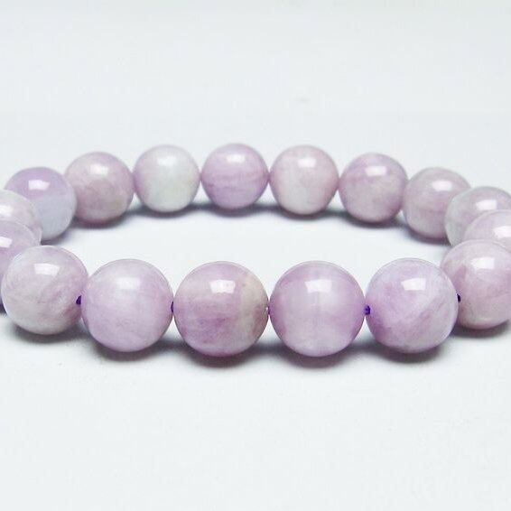 クンツァイト ブレスレット 12mm ミルキークンツァイト ブレス 一点物 メール便可 [M便 1/10] 111-46420