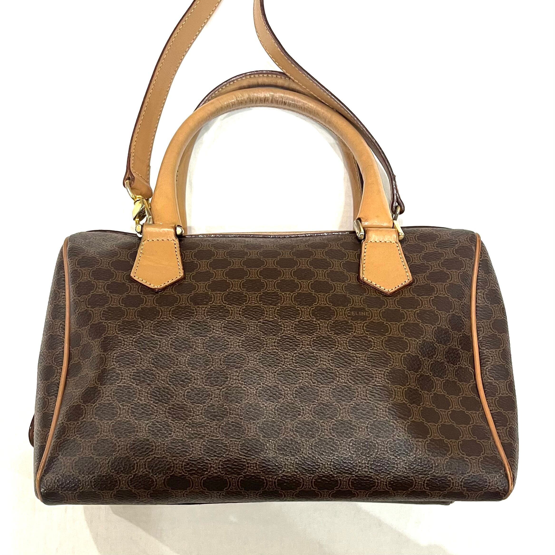 CELINE】 日常に。セリーヌマカダム 2wayボストンショルダーバッグ