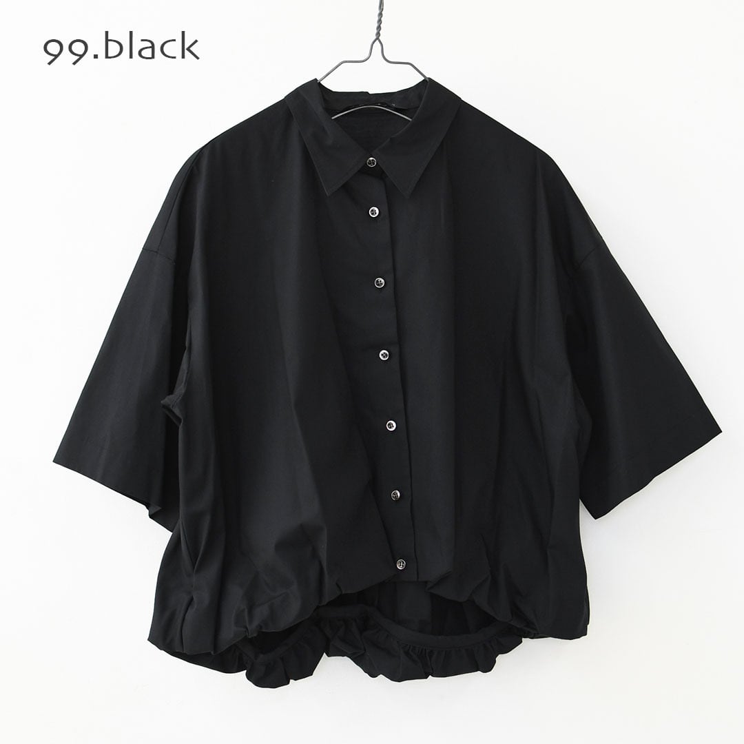 mizuiro ind [ミズイロインド]half slv ballon shirt [2-230128