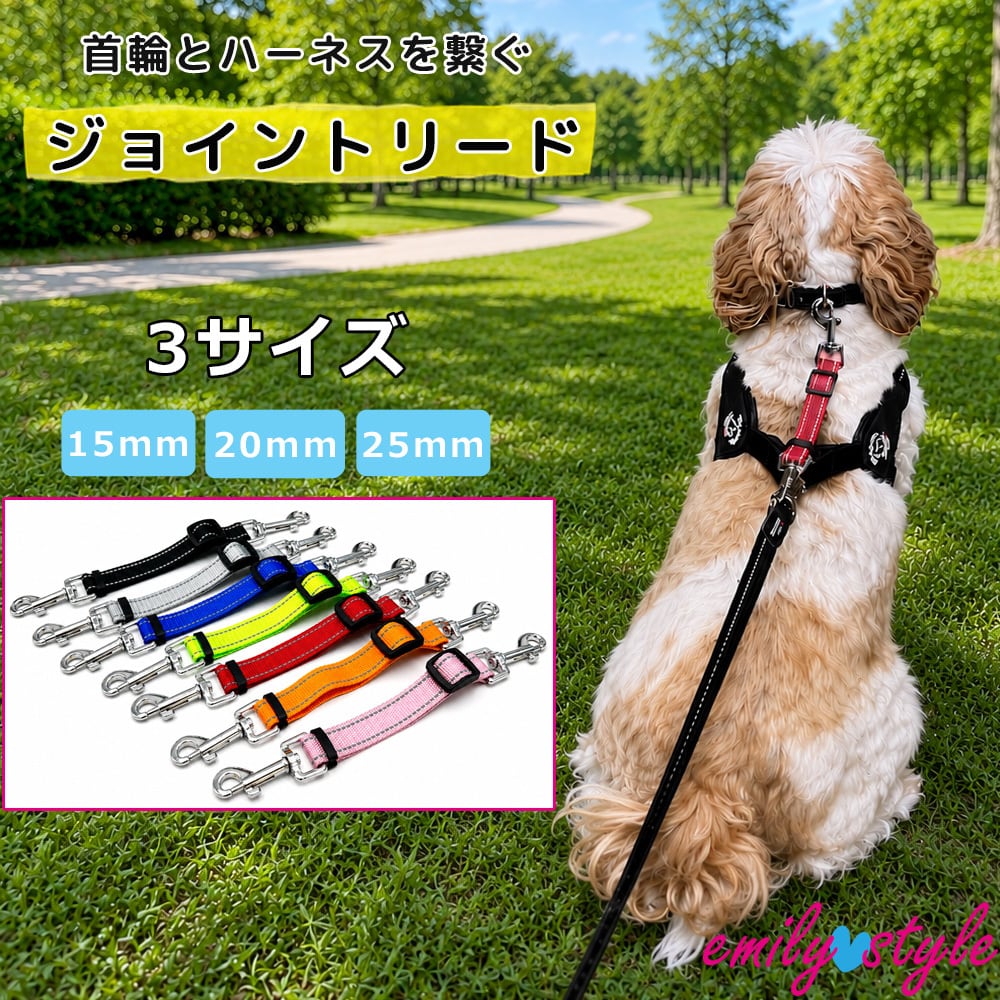 首輪とハーネスをつなぐジョイントリード】 ジョイント フック すっぽ