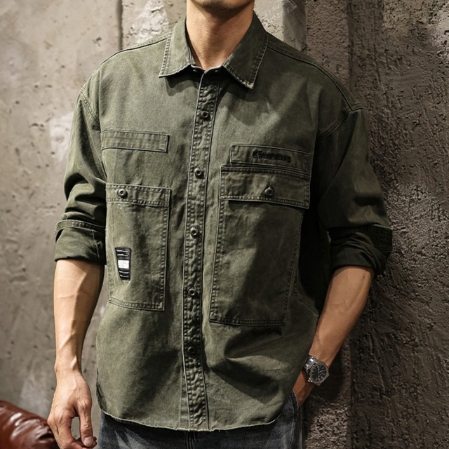 Multi pocket vintage hunting jacket ( 2color )