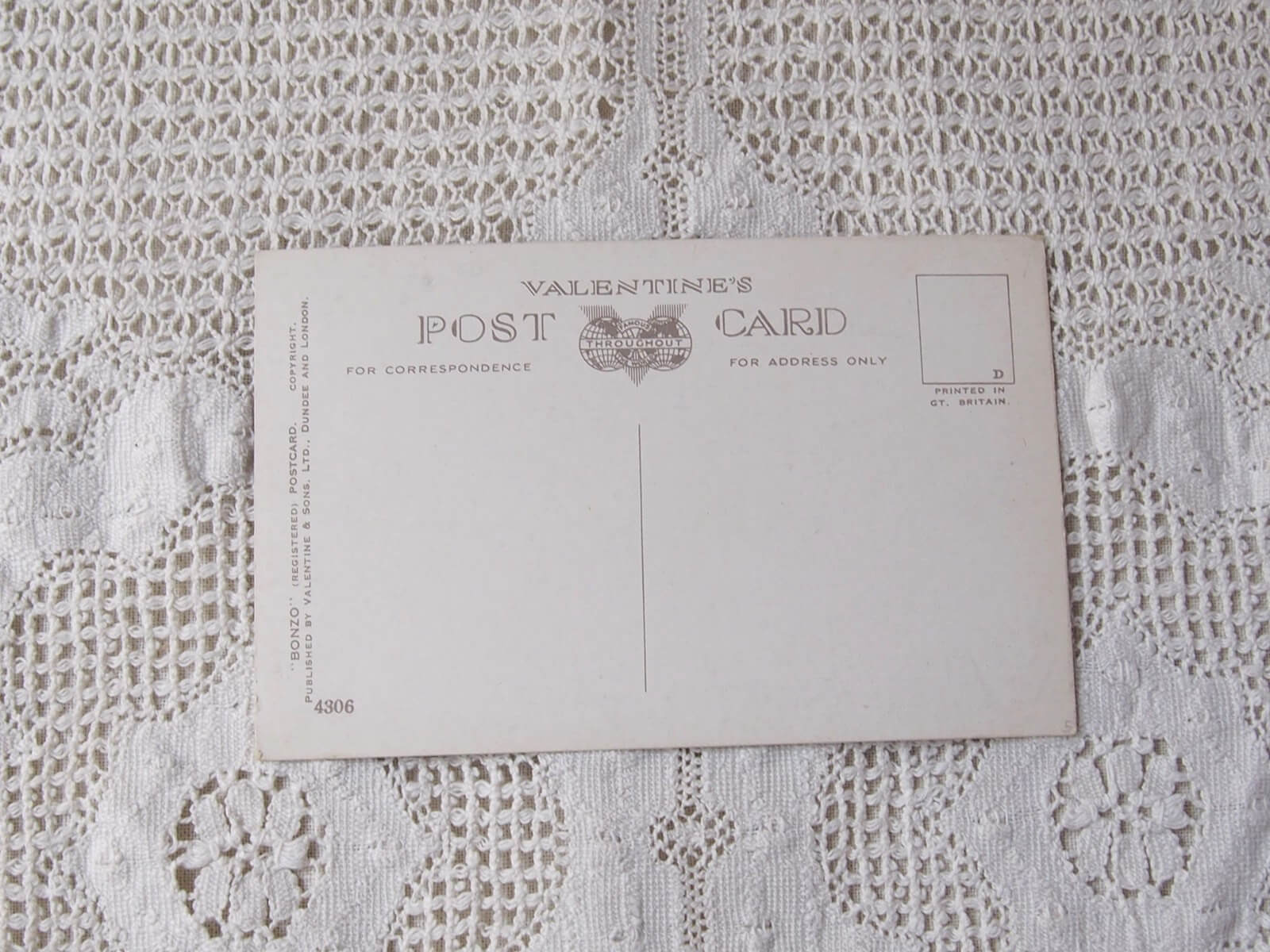 ◆専用品◆【EH392】アンティーク ホーリーカード 1885年 イギリスアンティーク ポストカード BONZO ボンゾ | Bonny Bee