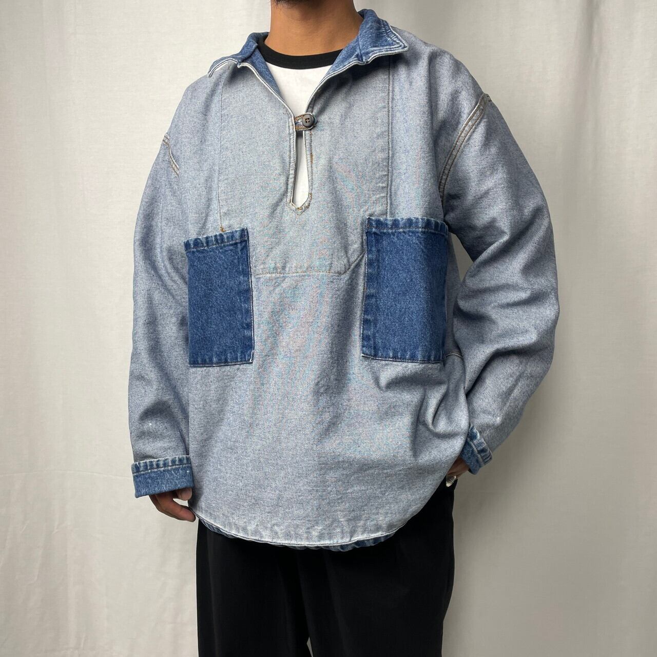DAM'IS デニム フレンチフィッシャーマンスモック ユーロワーク