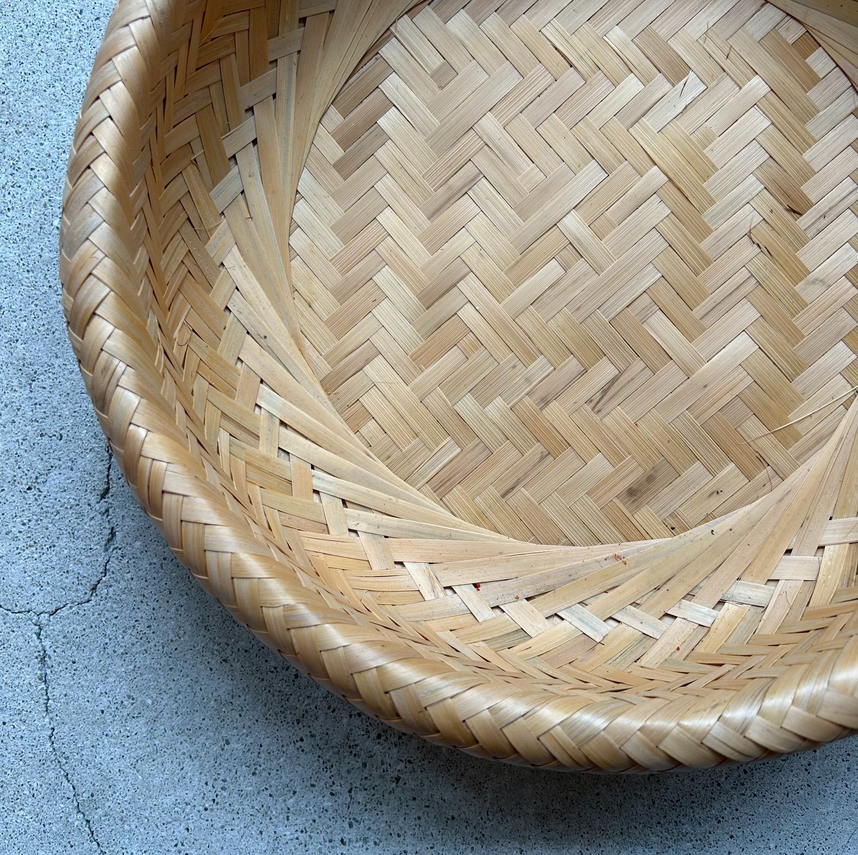 台湾製 蓋付き円形カゴ 【公式通販】