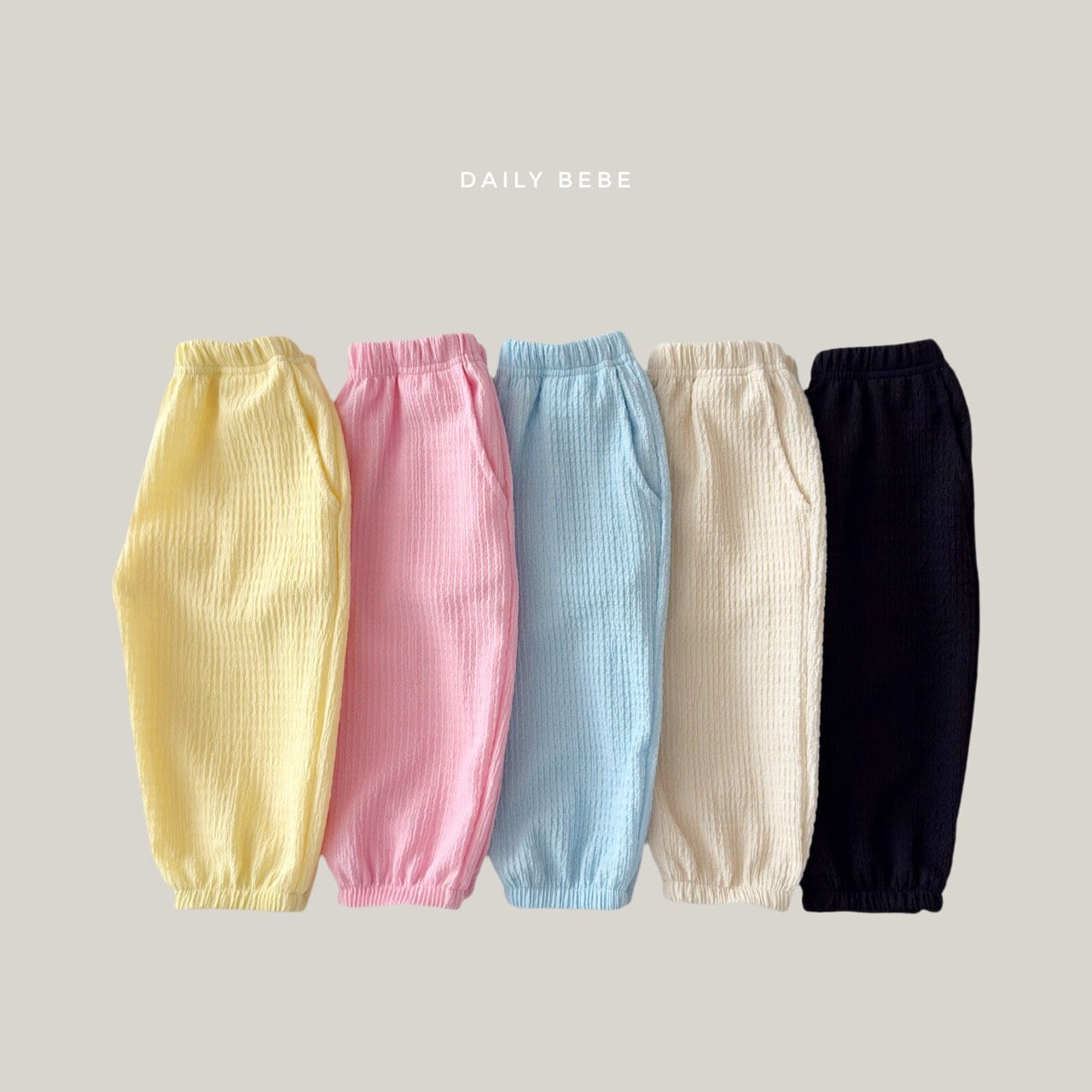 «予約»«ジュニアサイズあり»«daily bebe» パステルジョガーパンツ 5colors