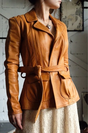 70s East West leather jacket