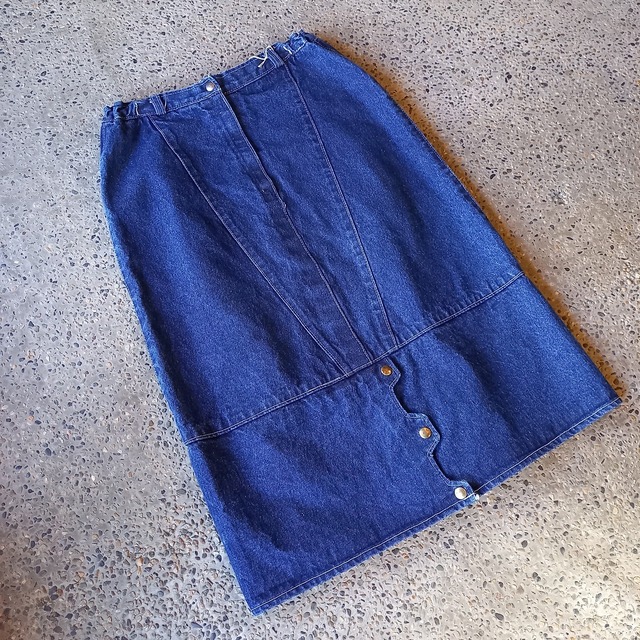 デザインデニムロングスカート used [111036]