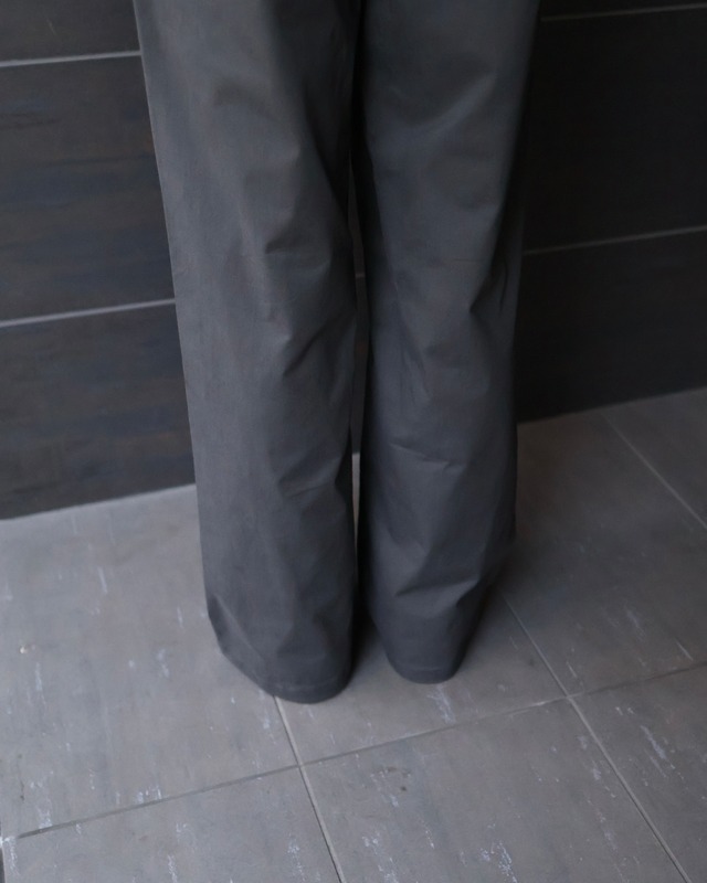 waist damege straight trousers
