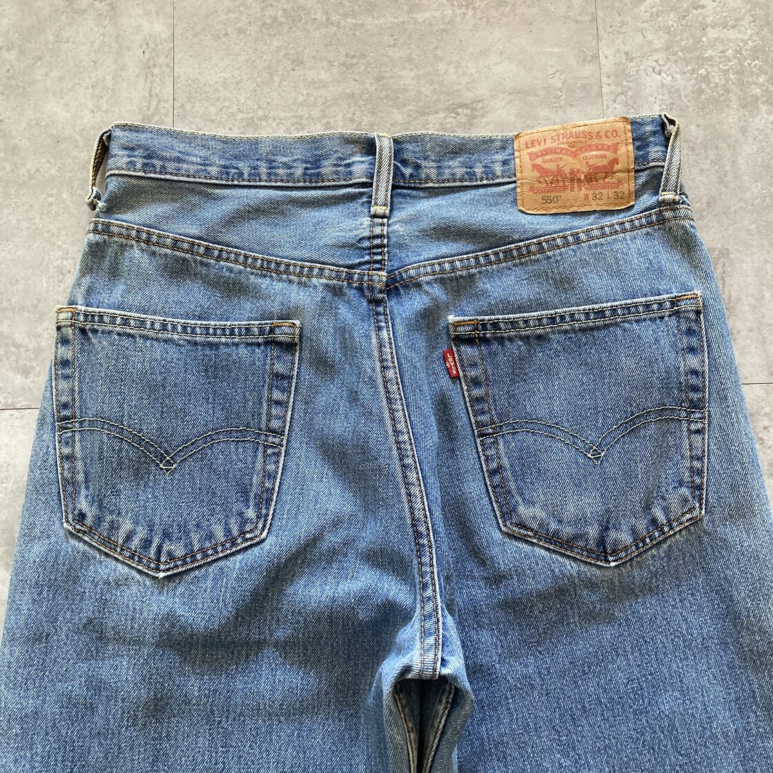 W32 L32】Levis 550 リーバイス 140周年 ジッパーフライ デニムパンツ 
