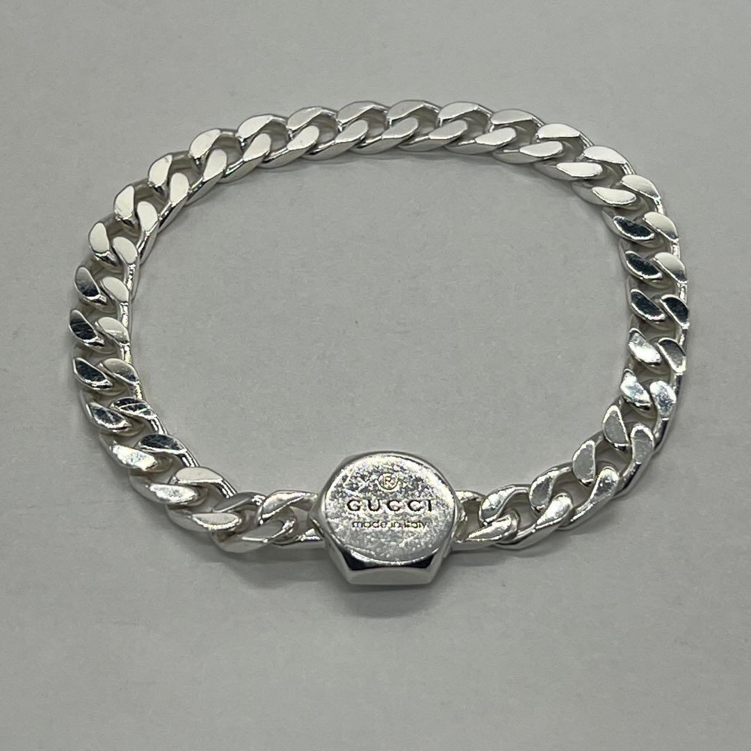 グッチ GUCCI ヘキサゴン 喜平チェーン ブレスレット Ag925