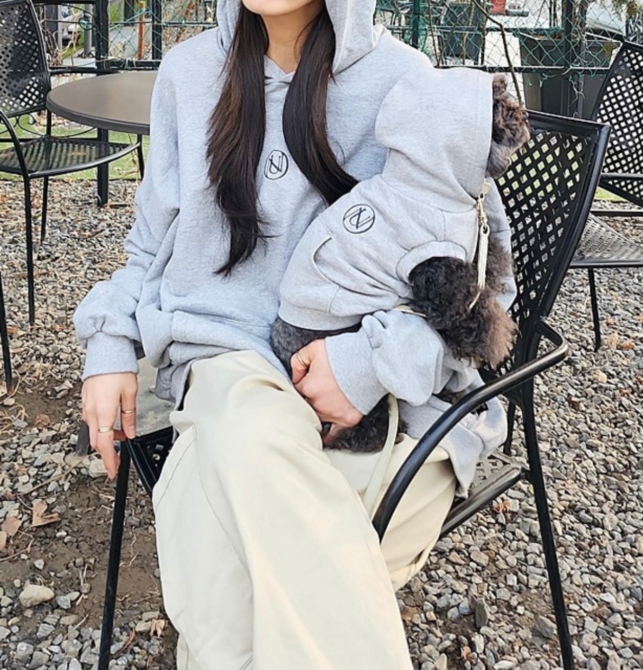 【nounnou】Logo Hoodie Light(sleeveless)／わんちゃん用