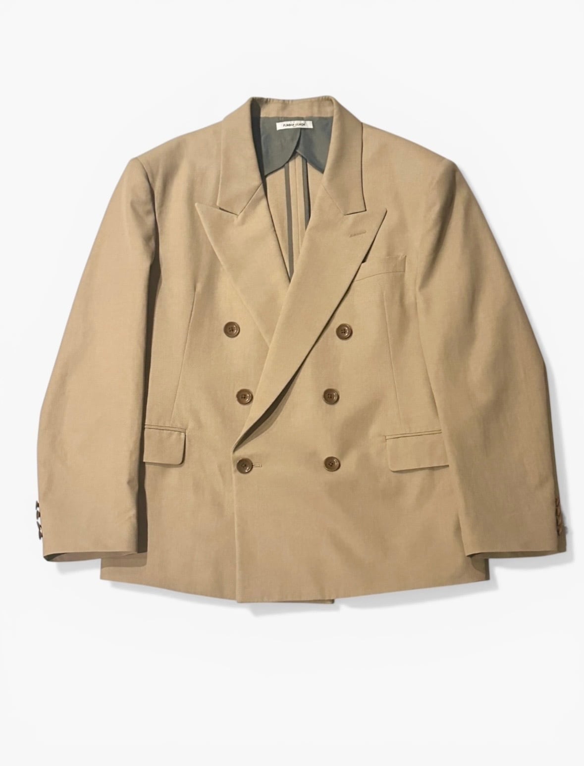 FUMIKA_UCHIDA  [TWILL PEAKED LAPEL DOUBLE JACKET]