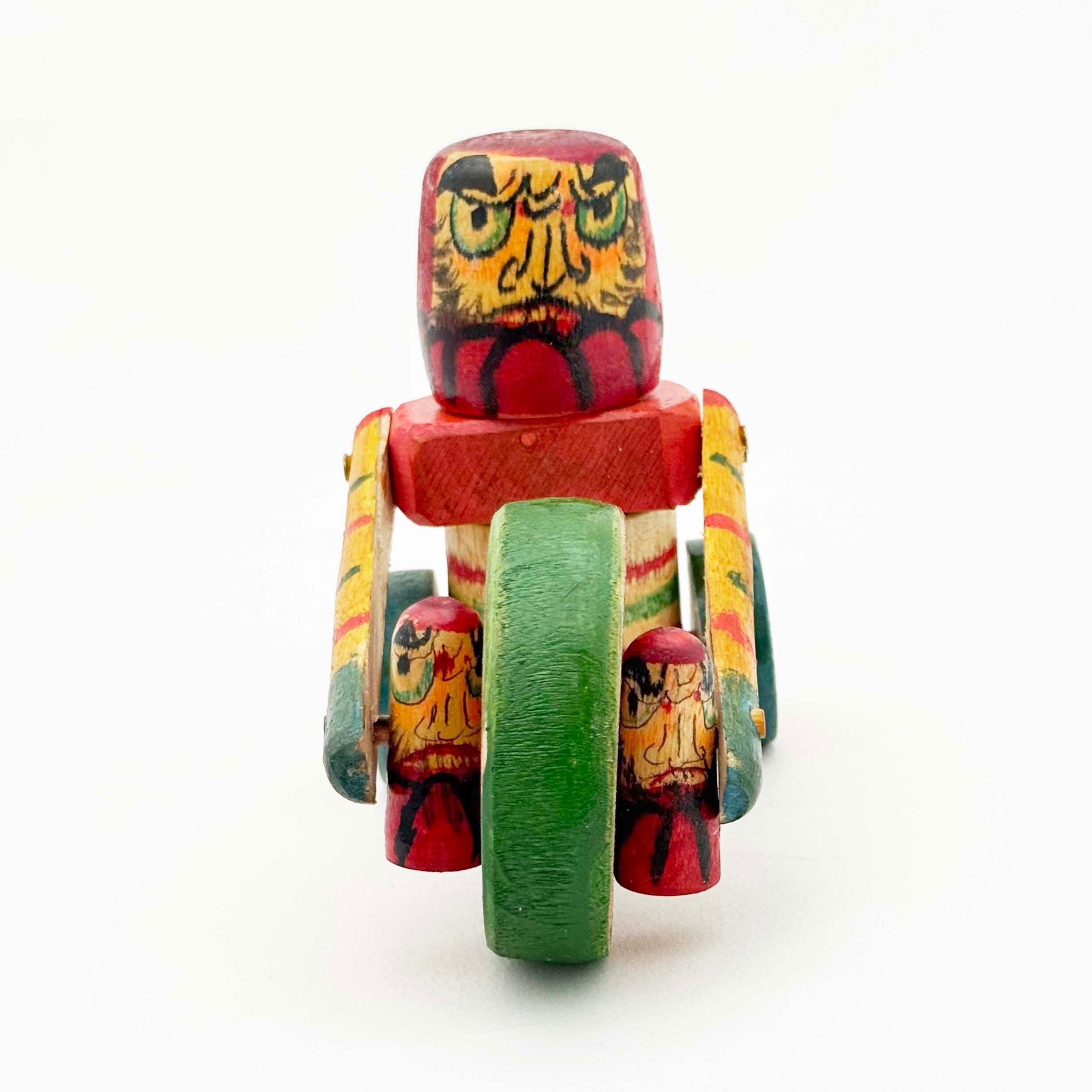 はりまや木地玩具「だるま三輪車」