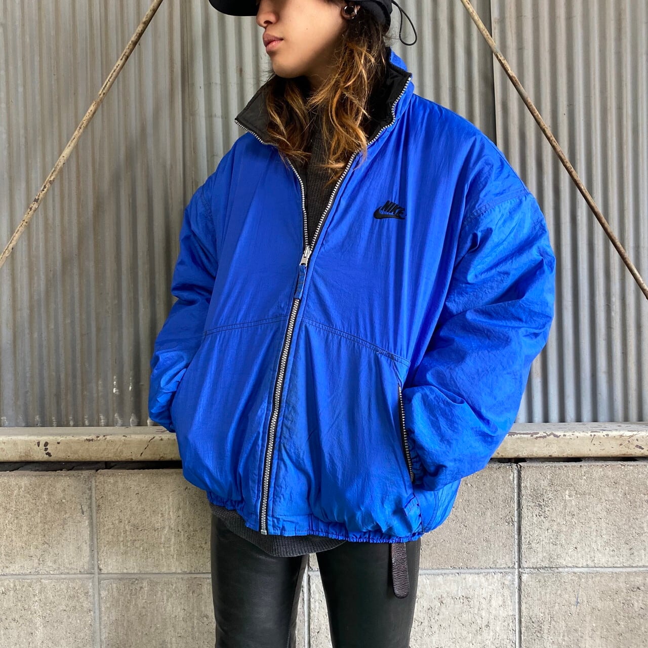 90年代 ビンテージ NIKE ナイキ リバーシブルジャケット メンズM ス  