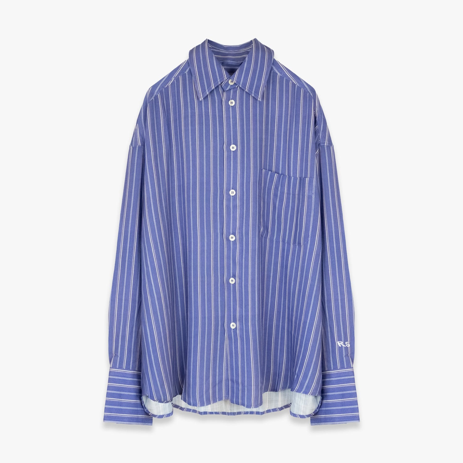 ROLD SKOV 26SS BAT FIT SHIRT (BLUE AND RED STRIPES)