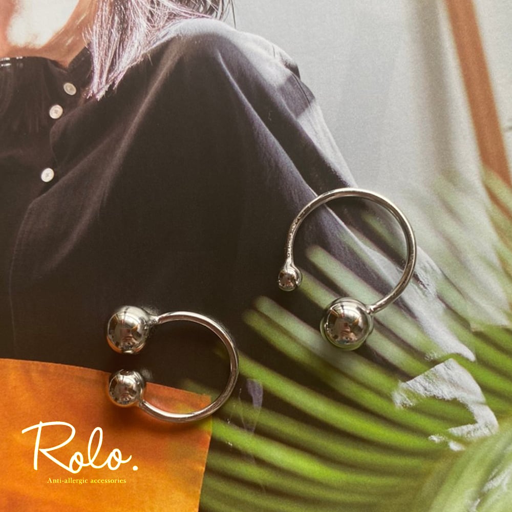 ダブルボールピンキーリング シルバー925 | Roloshop BASE店