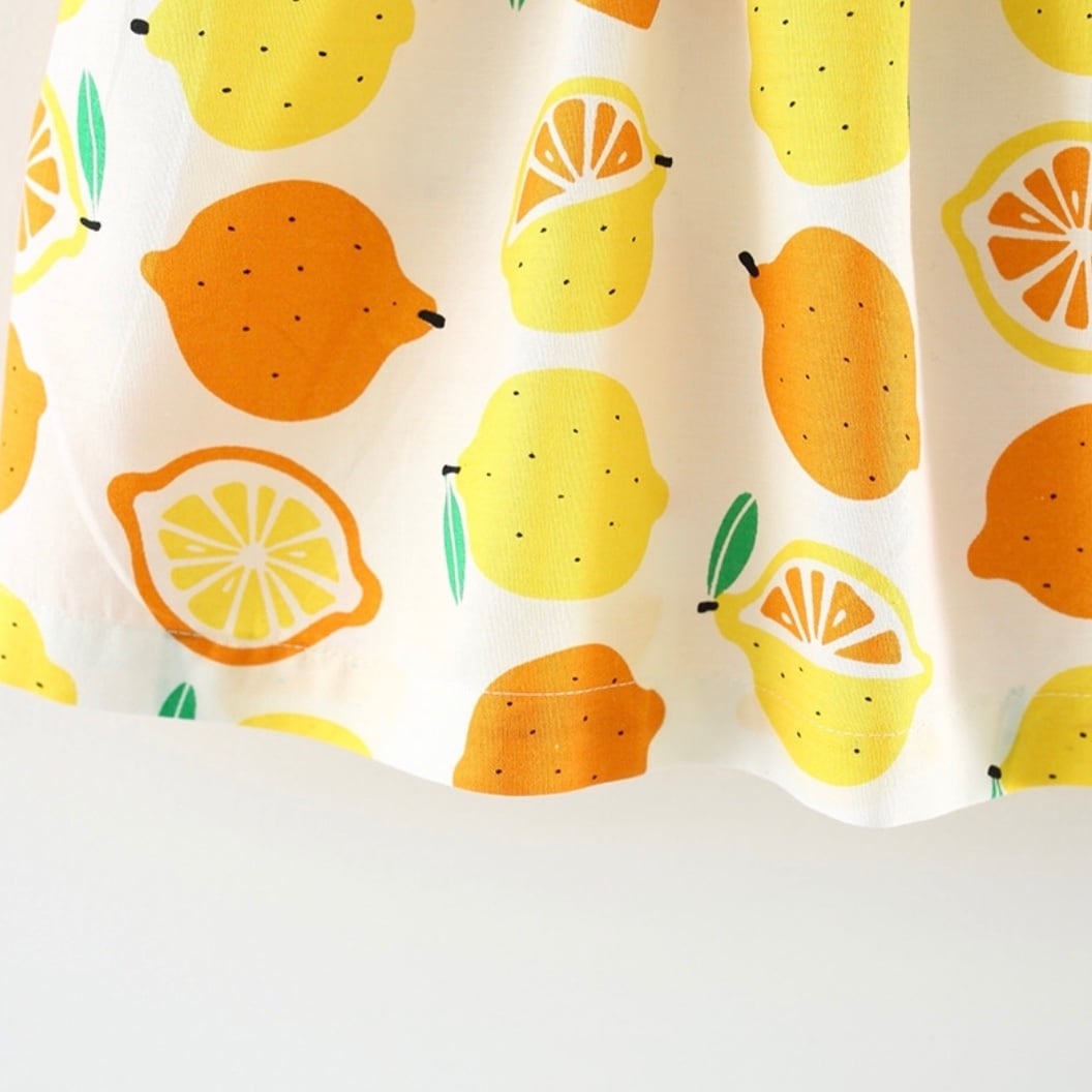 レモン柄ワンピース パンツセット | TanTon 〜海外子供服セレクト